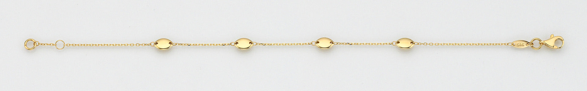 Eugen Rühle Armband Anker Linsen Armband 585 Gold 4,8mm