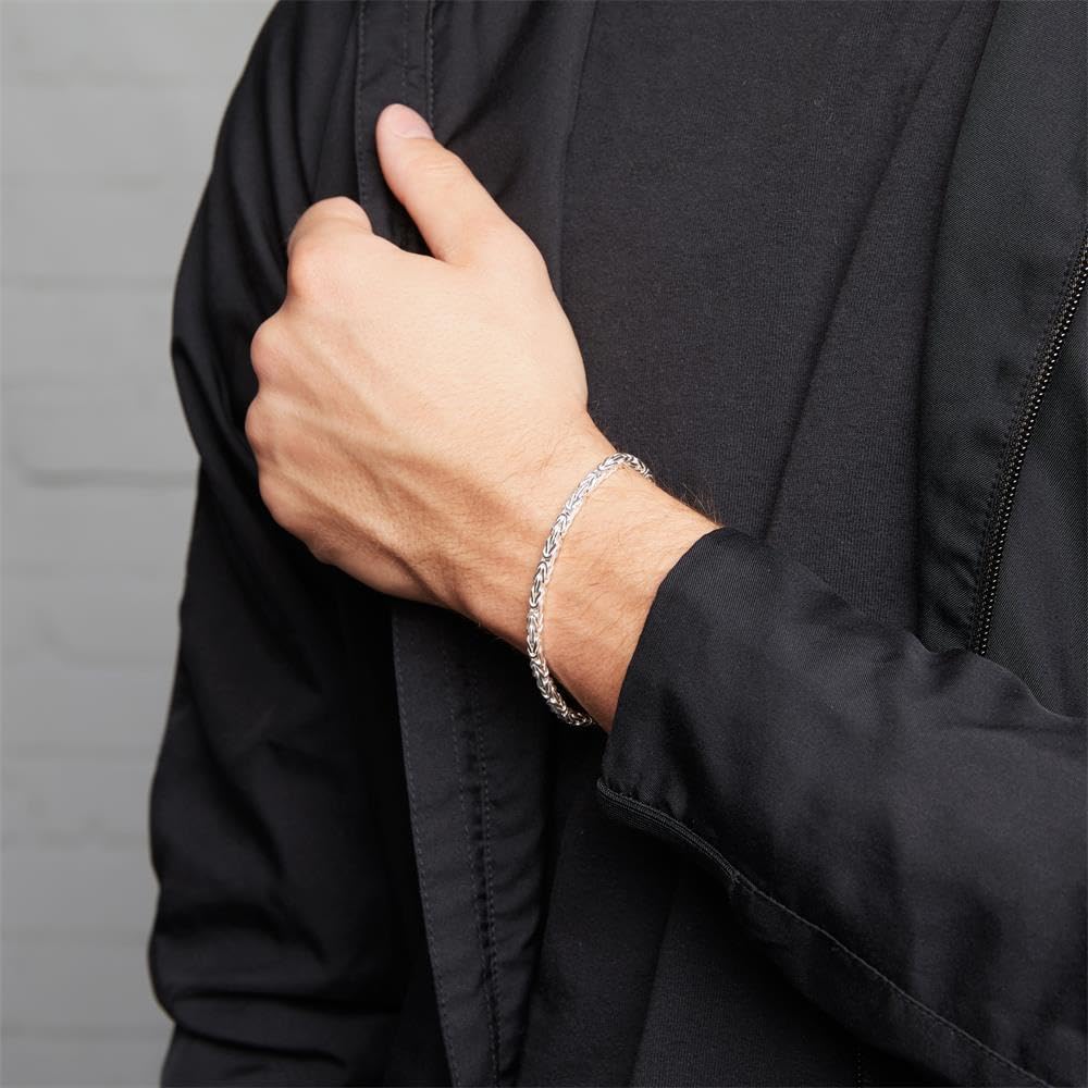 JEWLIX Königsarmbänder Silberarmband 925 3,5mm 21cm