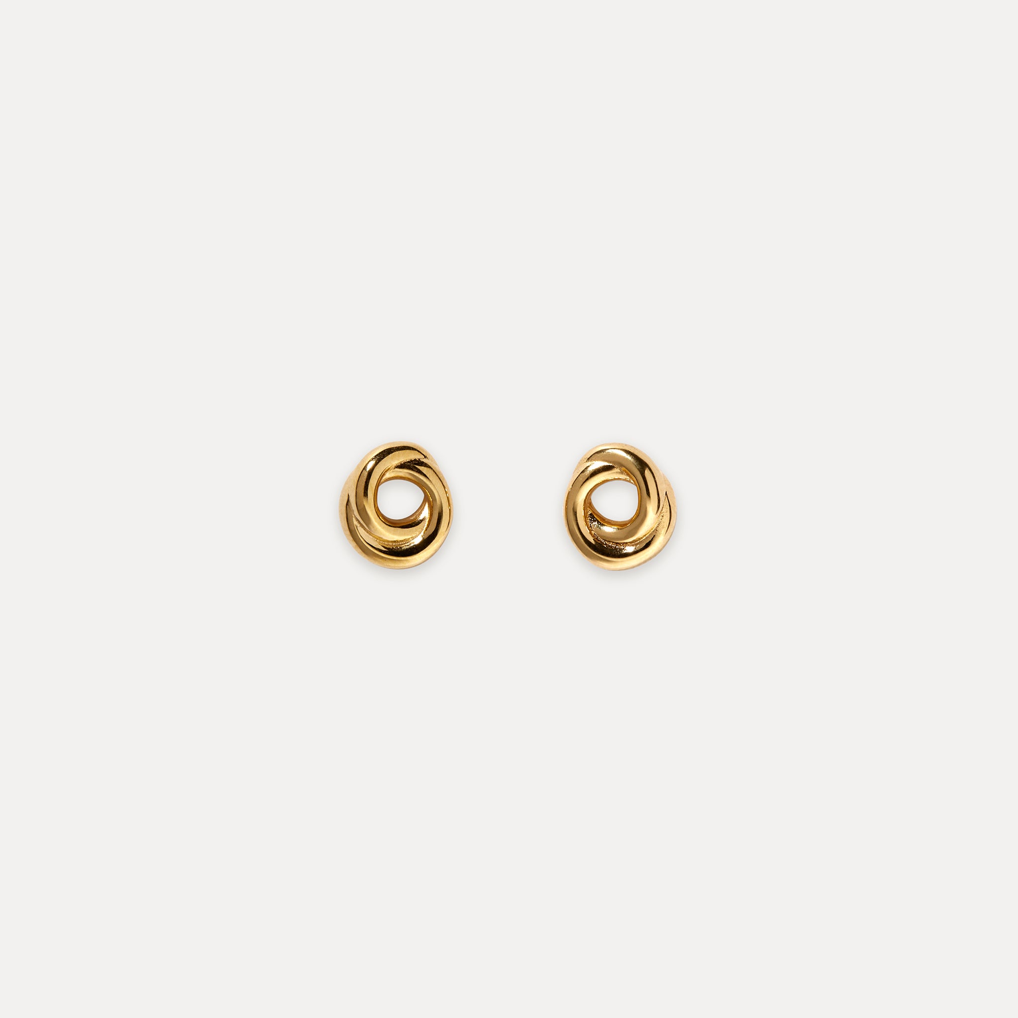 Stilnest Duo Small Ohrstecker 24k Gold Vermeil