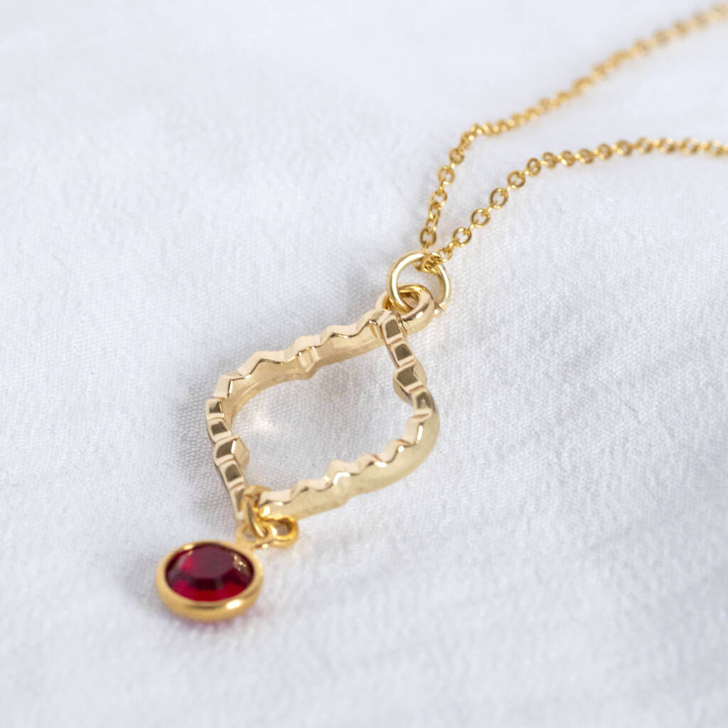 Joy by Corrine Smith Moroccan Inspired Halskette Gold Geburtsstein