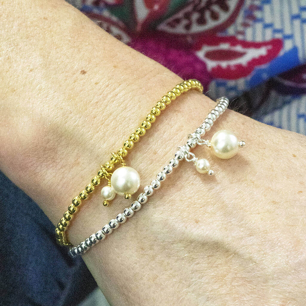 Joy by Corrine Smith Mother and Child Perlen Charm Armband