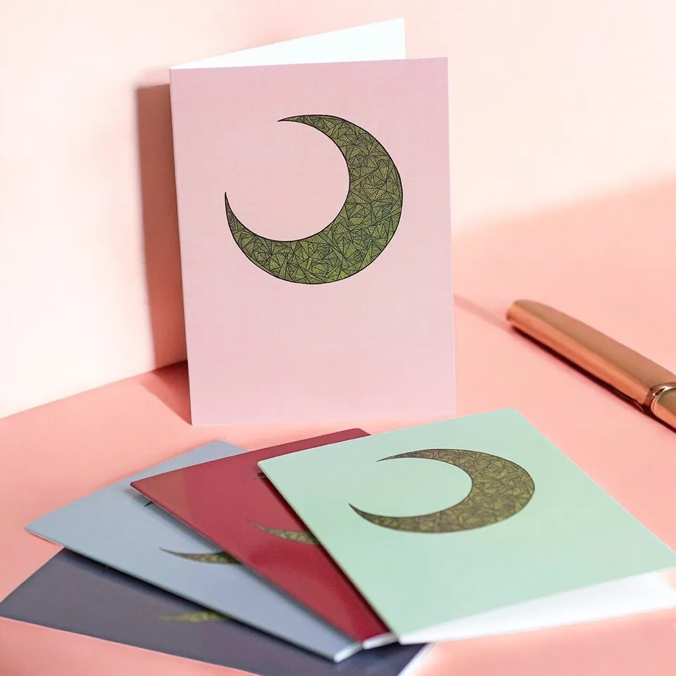 Joy by Corrine Smith Abstract Moon Karten 5er Set A6