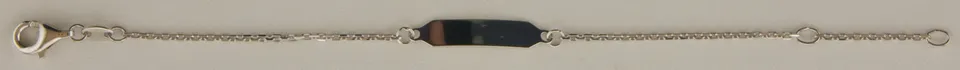 Eugen Rühle ID-Band Ankerkette Armband 590 Weißgold Diamant