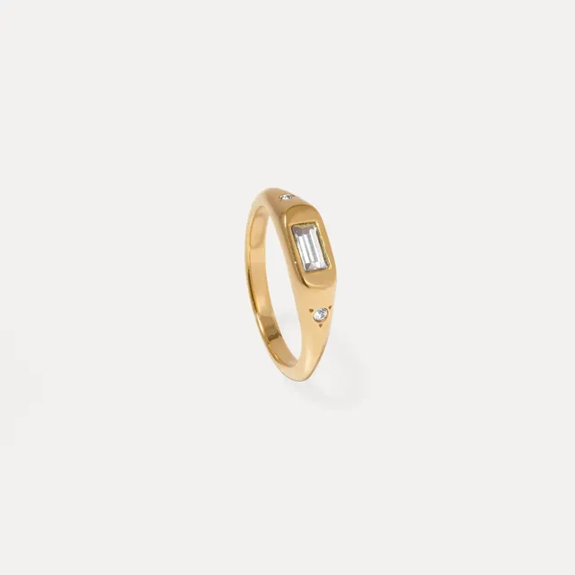Stilnest Unique Ring Weiße Kristalle 925 Silber Gr. 52