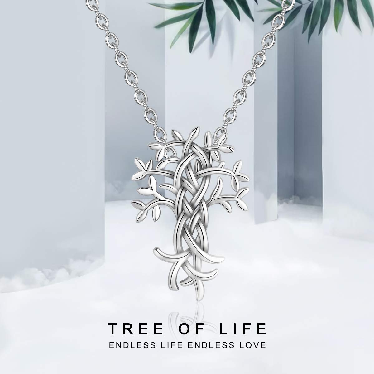 Eudora Harmony Bola Baum Halskette Silber 45,7 cm 925 Sterling