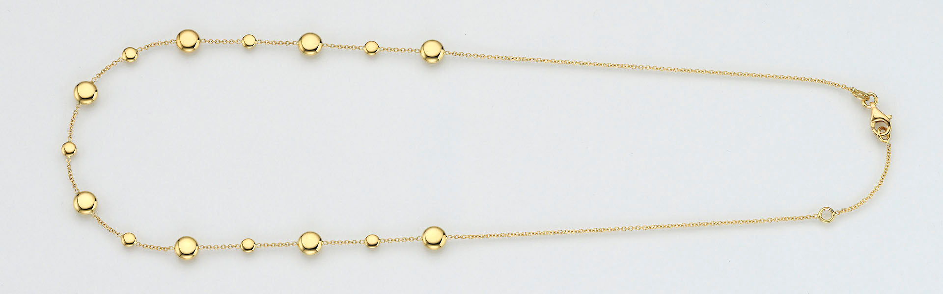 Eugen Rühle Colliers Collier mit Goldlinsen Halskette 585 Gold