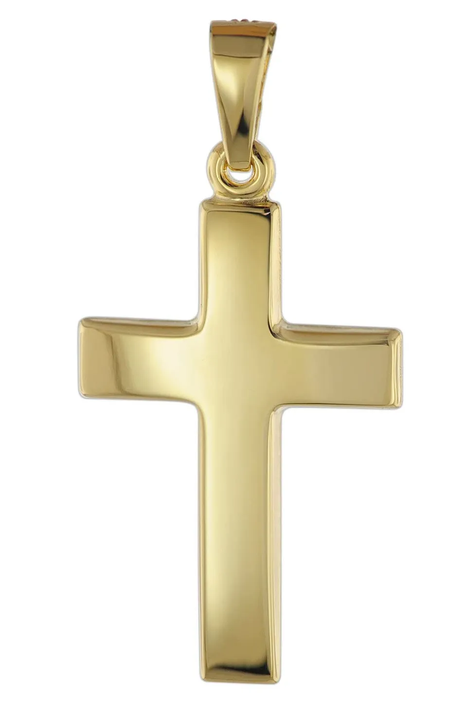 trendor Anhänger Kreuz 08610 Gold 585 21 mm