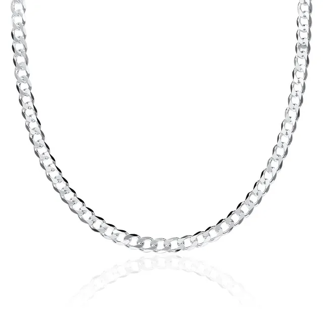 JEWLIX Panzerketten PK0045 Silberkette 4,5 mm 75 cm 925