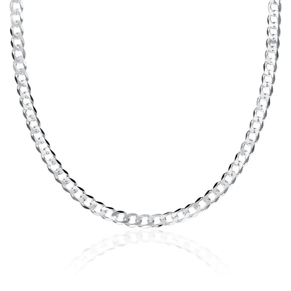 JEWLIX Panzerketten PK0045 Silberkette 4,5 mm 75 cm 925