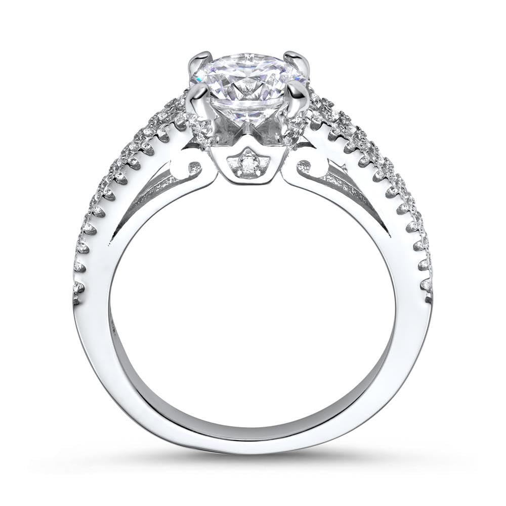 JEWLIX VR0032 Verlobungsring 925 Silber Zirkonia Gr. 54