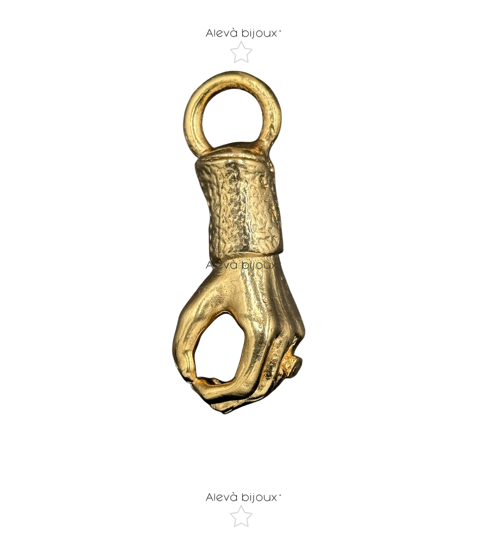 Alevá Bijoux Mano Kettenanhänger Gold Hand