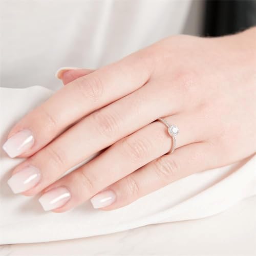JEWLIX Verlobungsring 925 Silber Zirkonia Ring 52mm