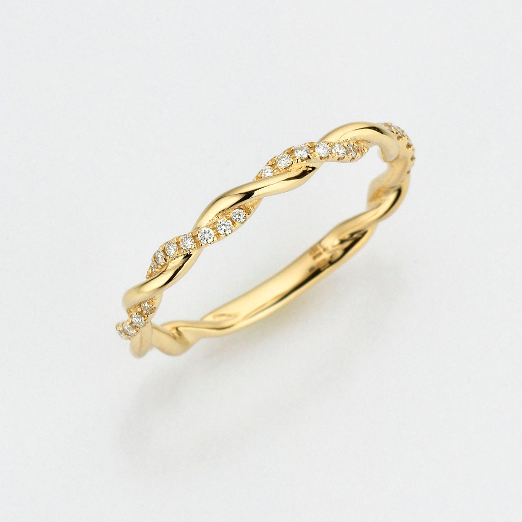 Eugen Rühle Ring Brillanten 0,11ct 585 Gelbgold Gr. 54