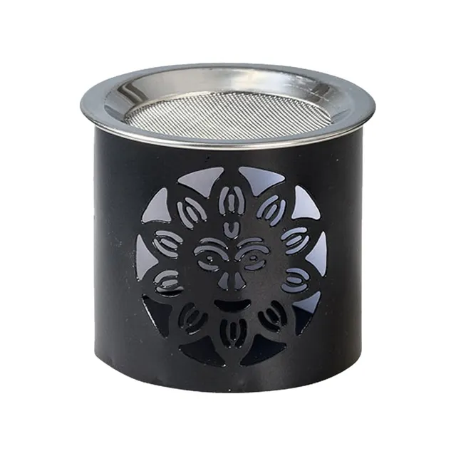 NKlaus Home Scents Räucherstövchen Smiley Eisen schwarz