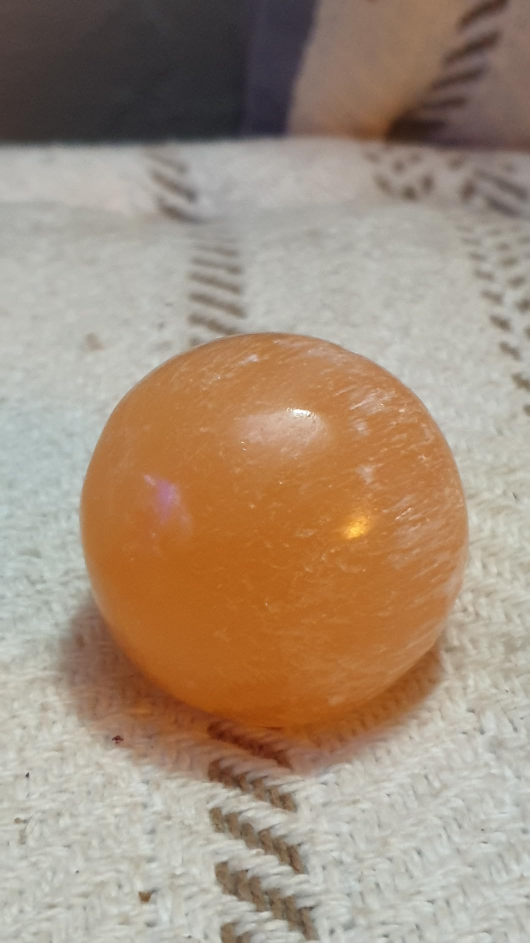 NKlaus Healing Crystals Selenit-Kugel 4cm Orange