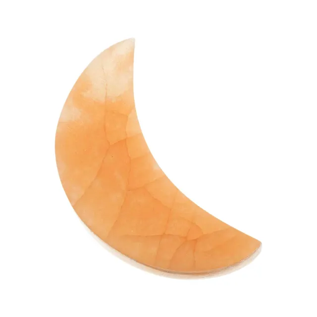 NKlaus Healing Crystals Oranger Selenit Halbmond 11 cm Mondplatte