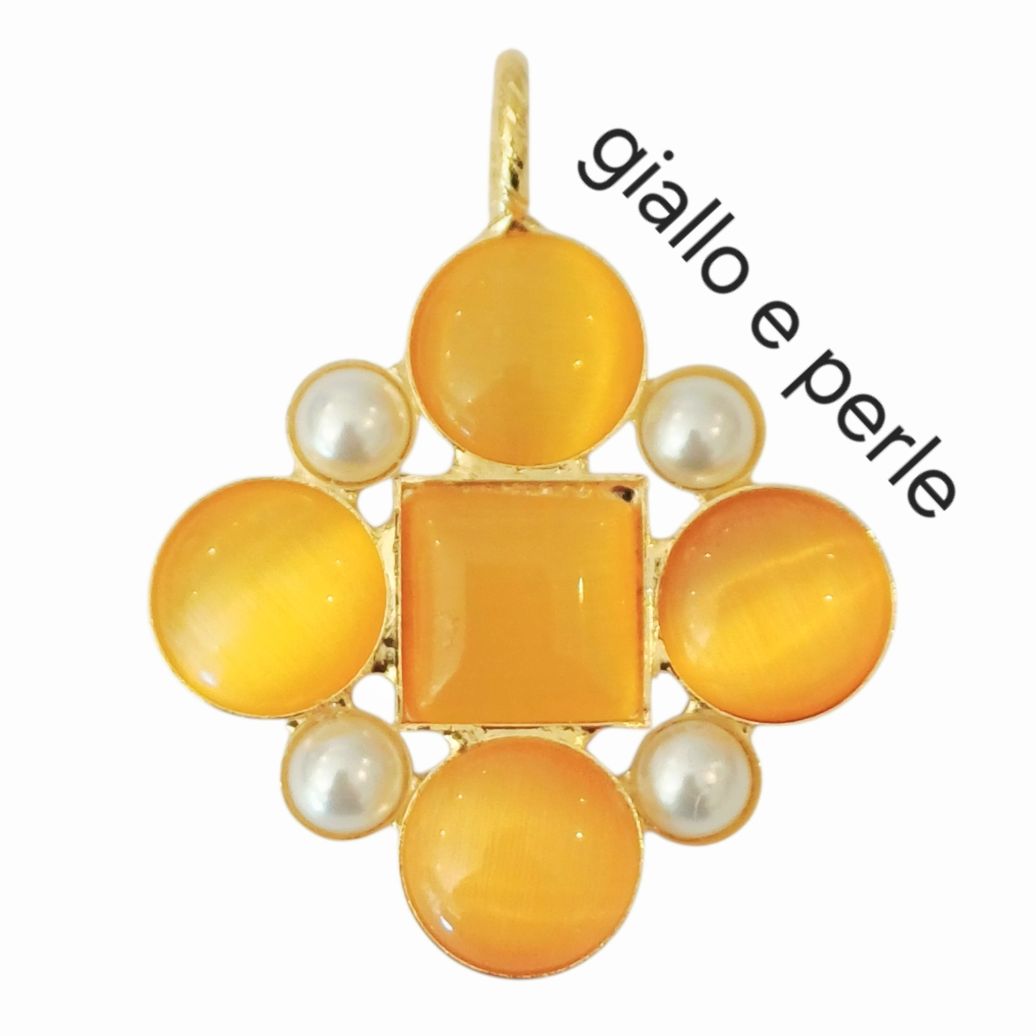 Alevá Bijoux Ramona Anhänger Gold 3,8 cm