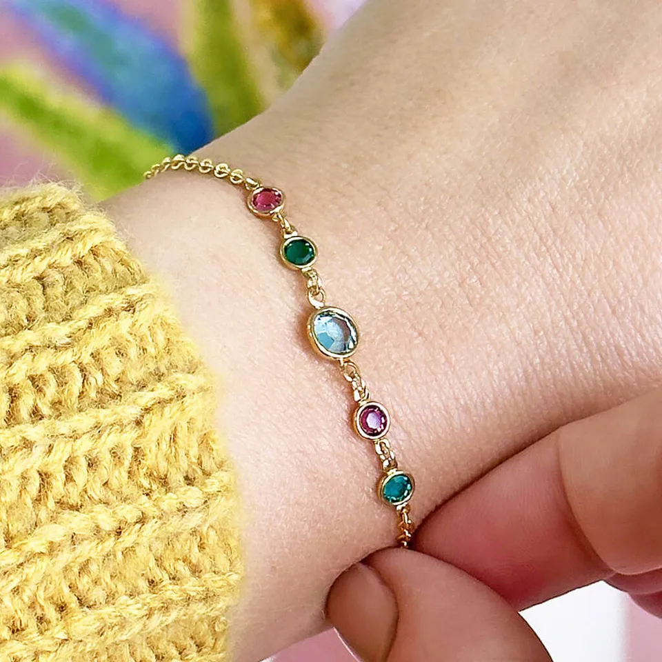 Joy by Corrine Smith Mother Four Children Armband Gold