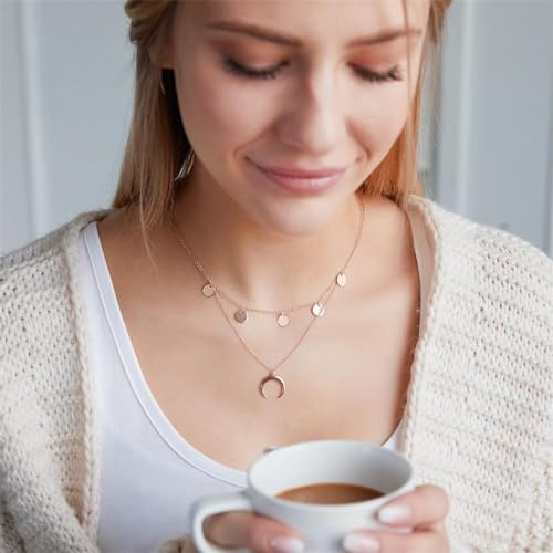 JEWLIX Ketten mit Anhänger Kette rosévergoldet 925er Silber Damen