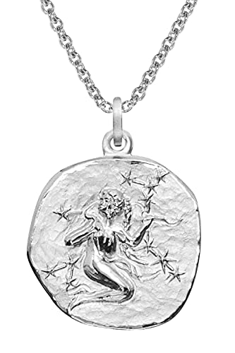 trendor Halsketten Sternzeichen Jungfrau Halskette Silber 60 cm