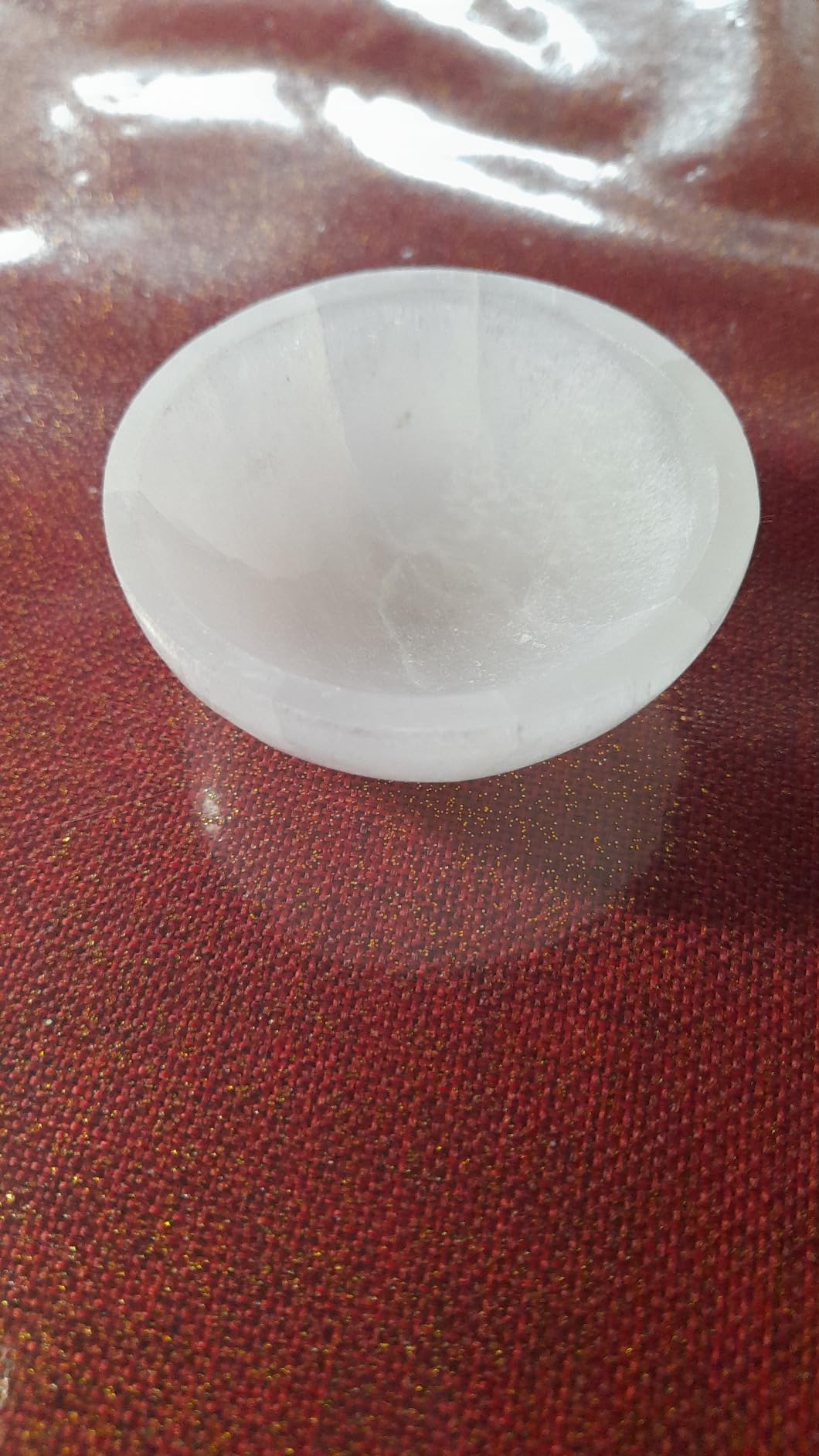 NKlaus Healing Crystals Selenit-Schale 6cm rund