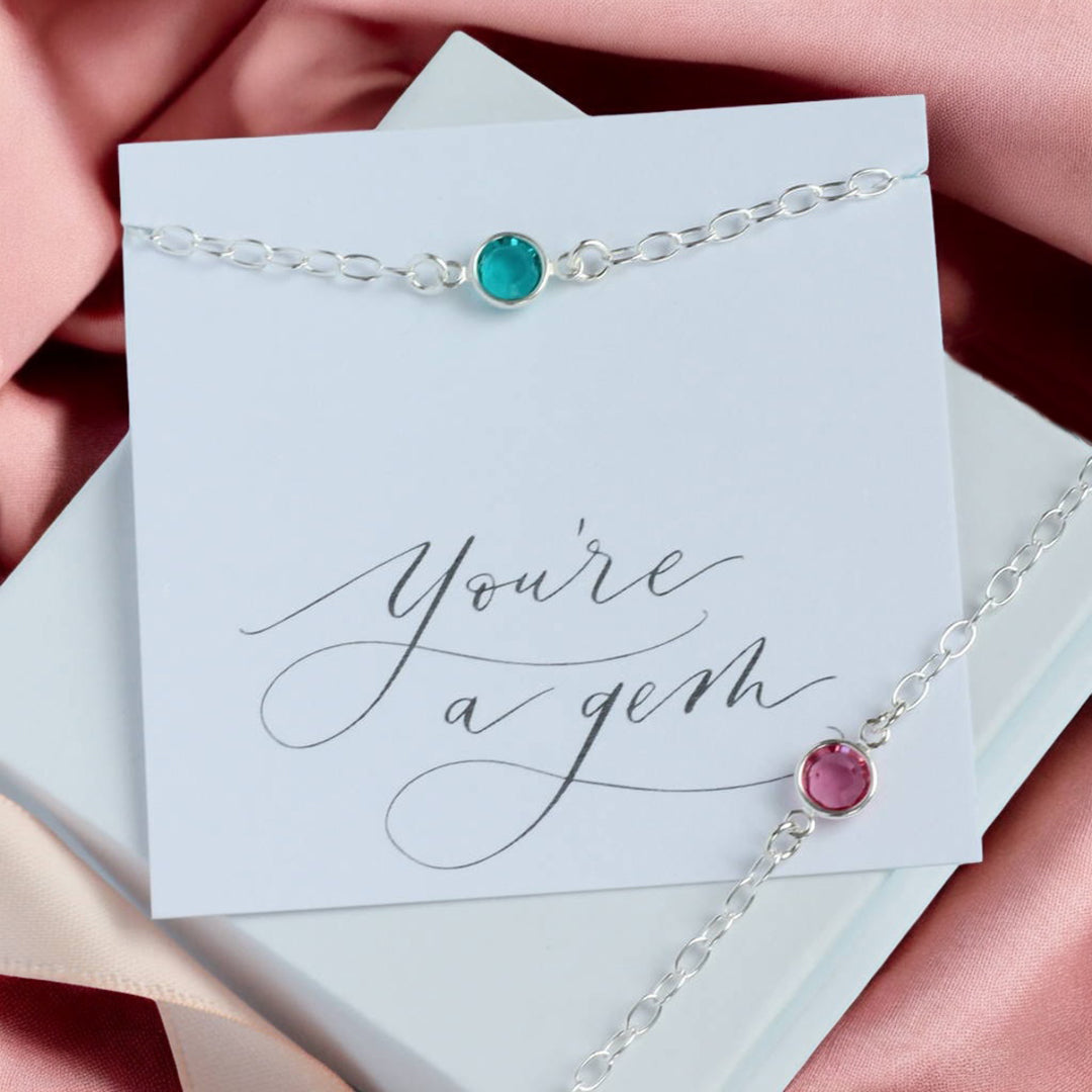 Joy by Corrine Smith Swarovski Geburtsstein Armband Silber