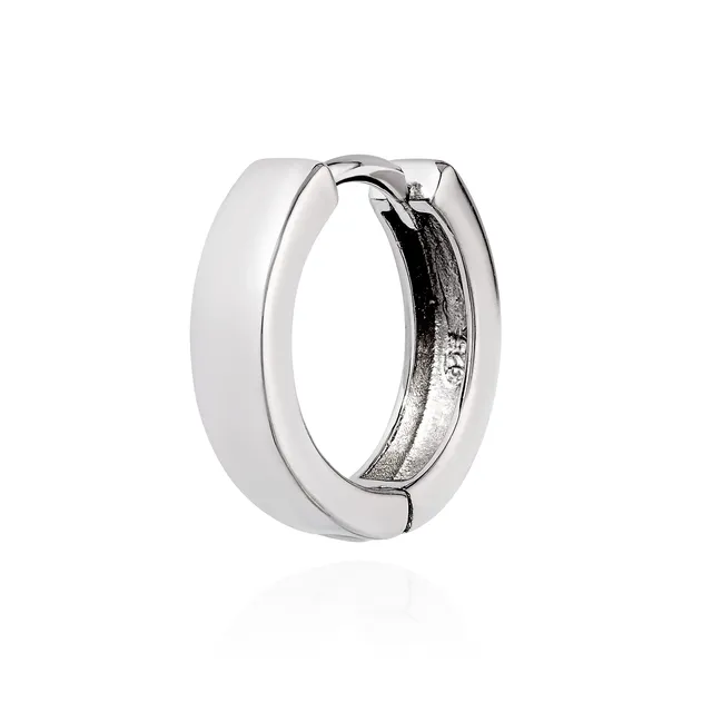 NKlaus Klappcreole Silber 925 rhodiniert 16mm Herren Einzel