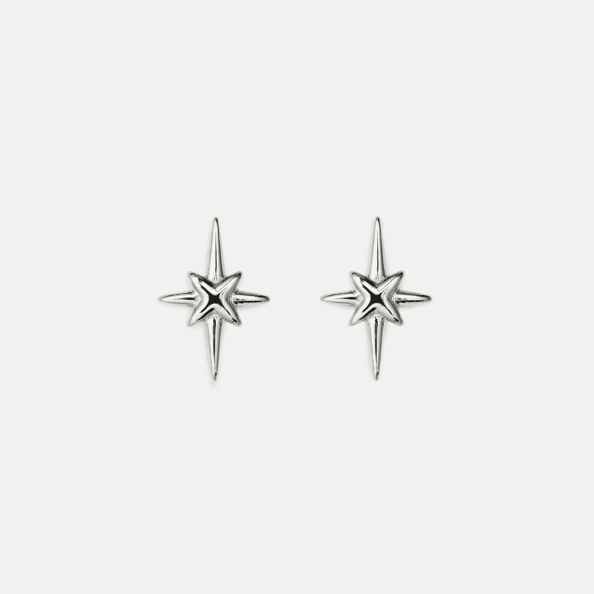 Stilnest Star Light Ohrstecker 24k Gold Vermeil Silber