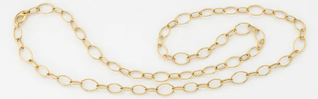 Eugen Rühle Ösenkette Fantasiekette Halskette Gold 585 45cm