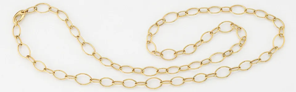 Eugen Rühle Ösenkette Fantasiekette Halskette Gold 585 45cm