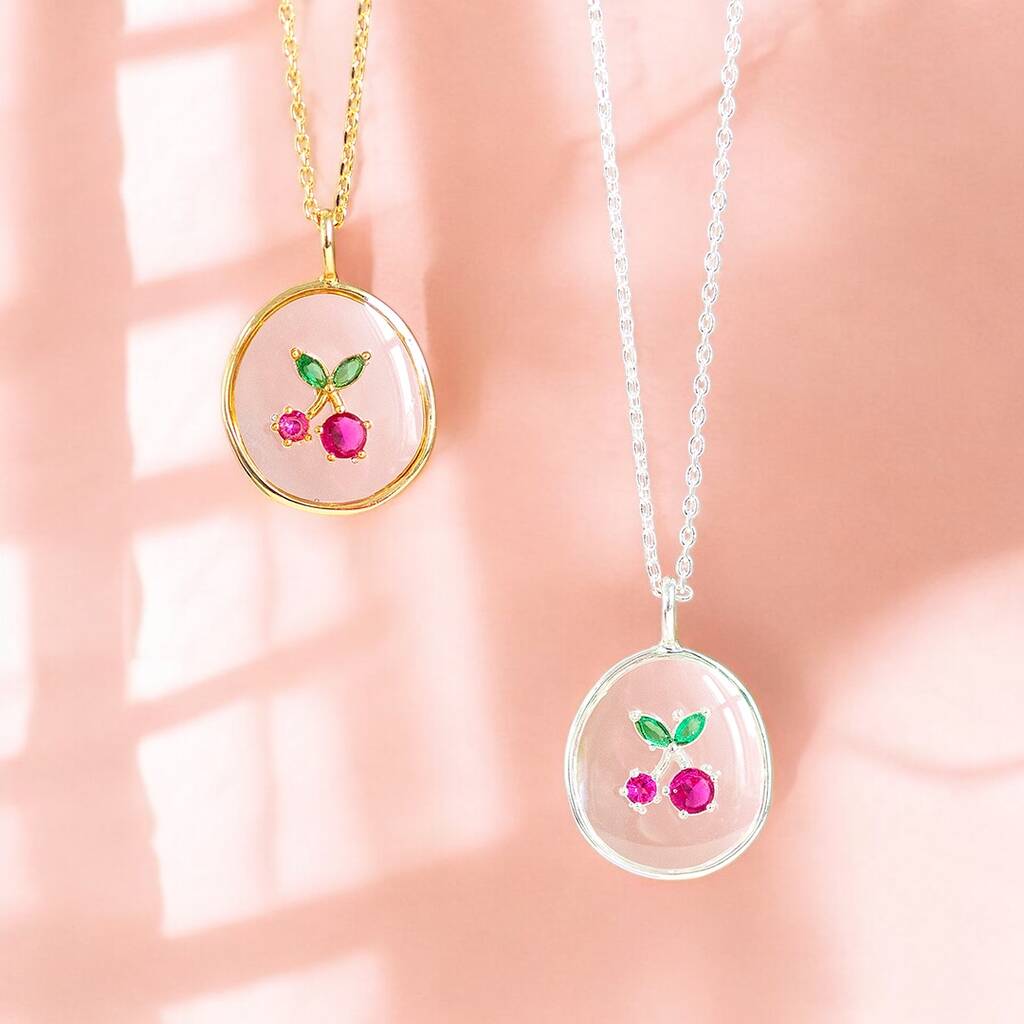 Joy by Corrine Smith Cherry Halskette Gold Kirsche