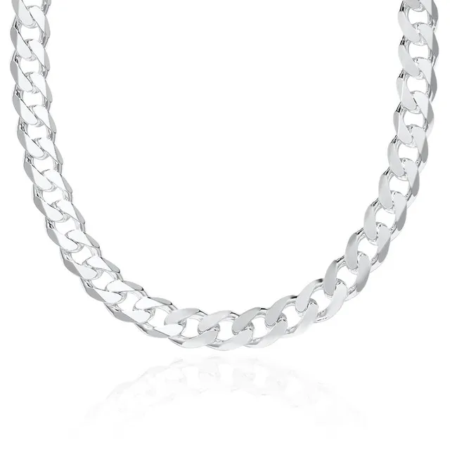 JEWLIX Panzerketten Silberkette 925 Herren 9,5 mm 50 cm