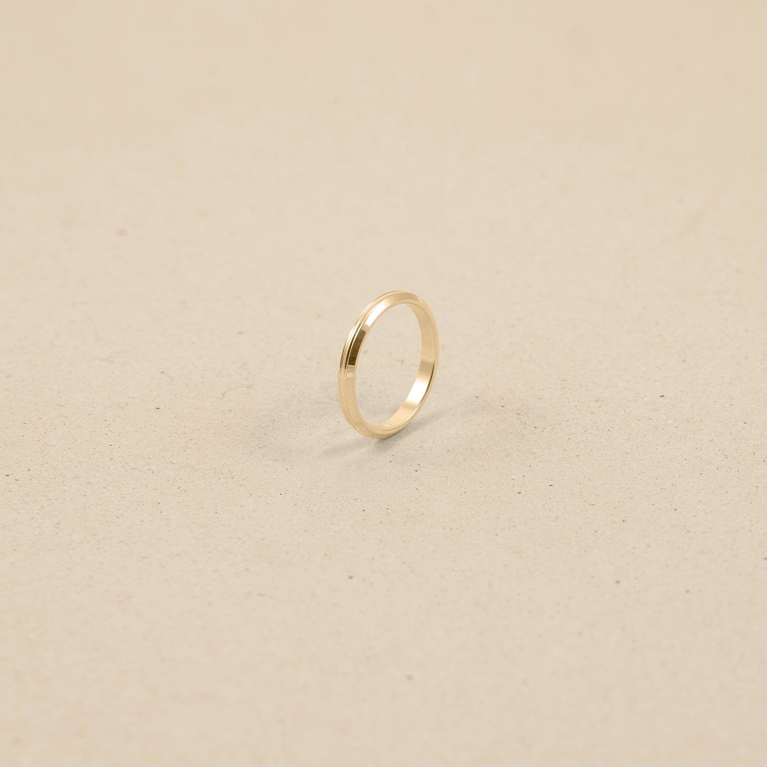 Stilnest Lines Fair Band Ring 585 Fairtrade-Gold