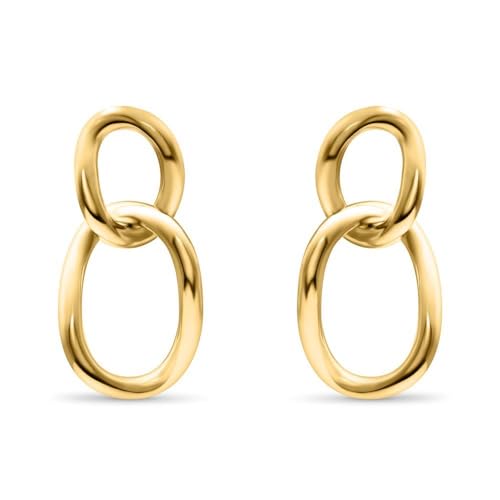 JEWLIX Ohrstecker 925 Silber Gold Damen Ohrringe