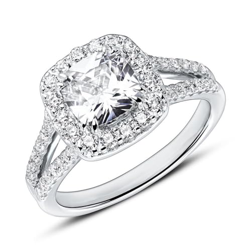 JEWLIX Verlobungsring 925 Silber Zirkonia 60mm