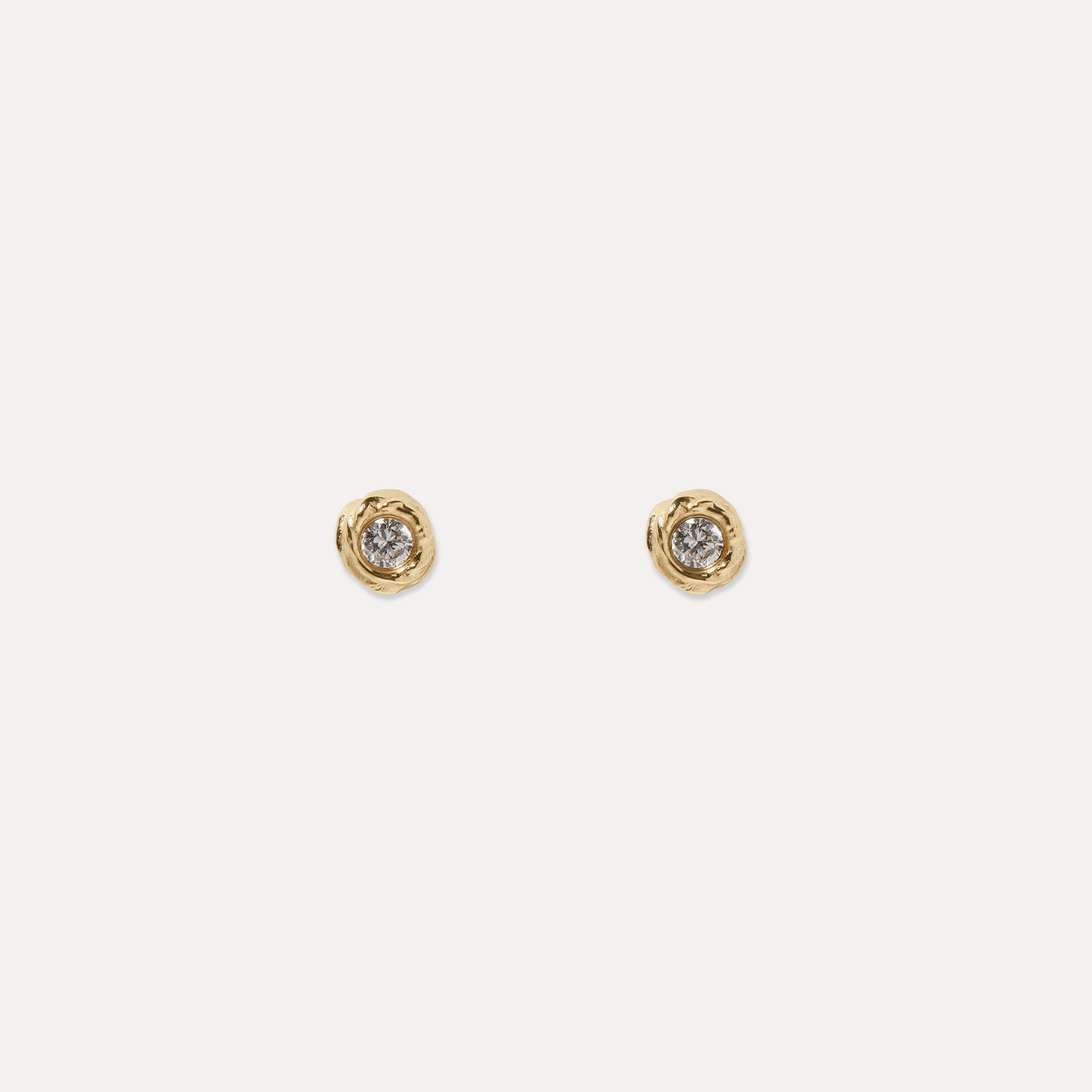 Stilnest Mater Diamant Ohrstecker 585 Gold 14k Massivgold