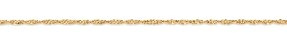 Eugen Rühle Fantasieketten Singapurkette 3,2-4,0 mm Kette 333 Gelbgold