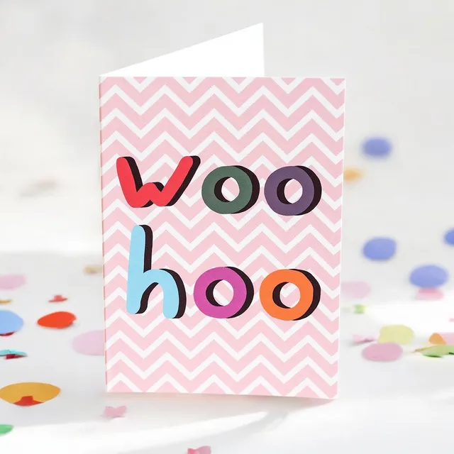 Joy by Corrine Smith Woo Hoo Karte Grußkarte A6 blanko