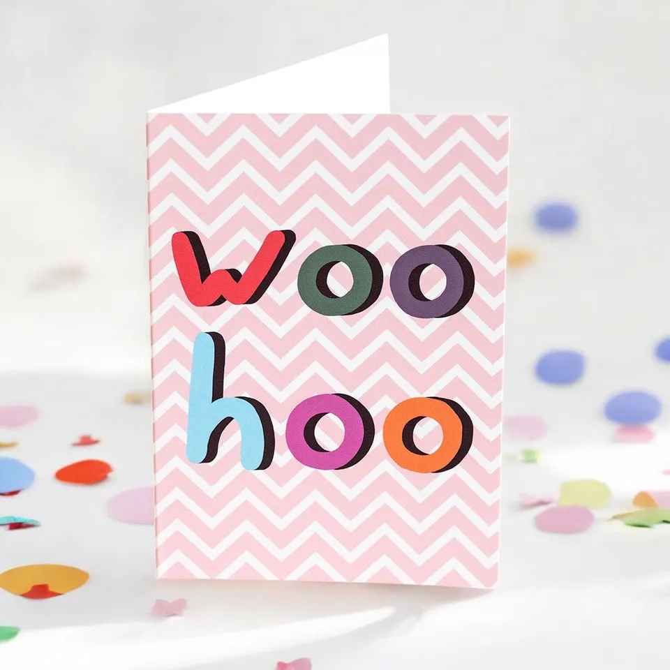 Joy by Corrine Smith Woo Hoo Karte Grußkarte A6 blanko