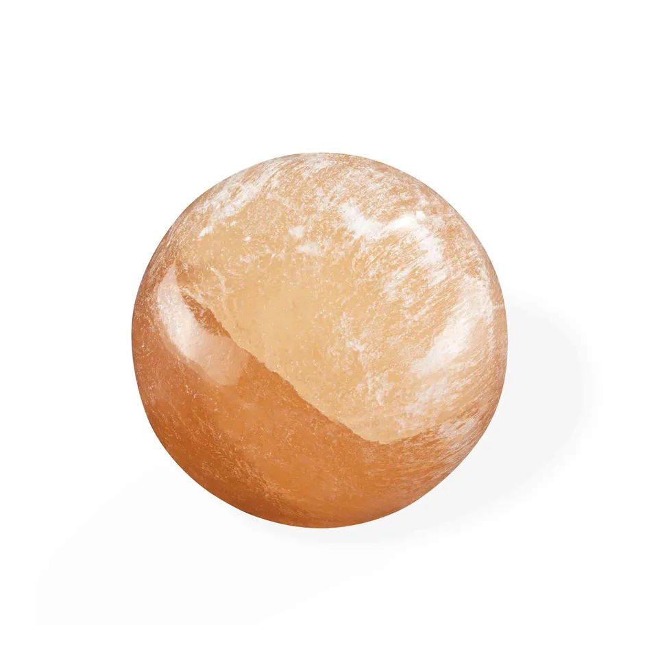 NKlaus Healing Crystals Selenit-Kugel 8cm Orange 580g