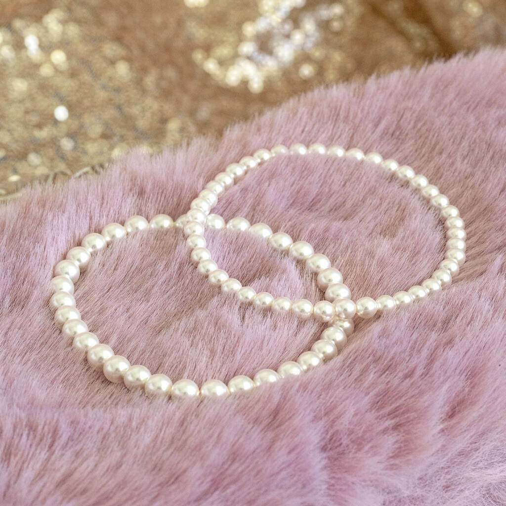 Joy by Corrine Smith Perlen Armband Silber 2er Set 19cm