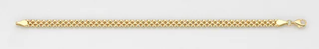 Eugen Rühle Armband Fantasiekette Backstein 5mm 19cm 585 Gelbgold
