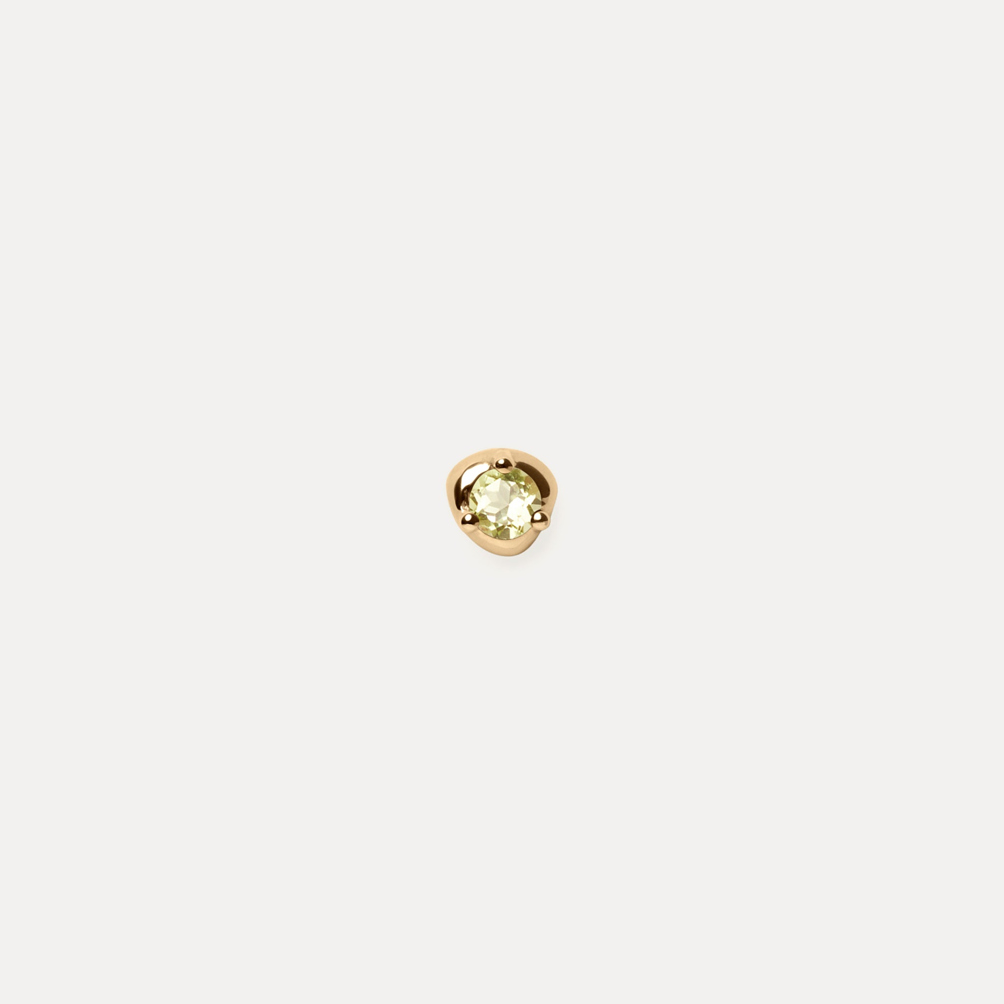 Stilnest Mini Birthstone Ohrstecker 585 Gold Februar