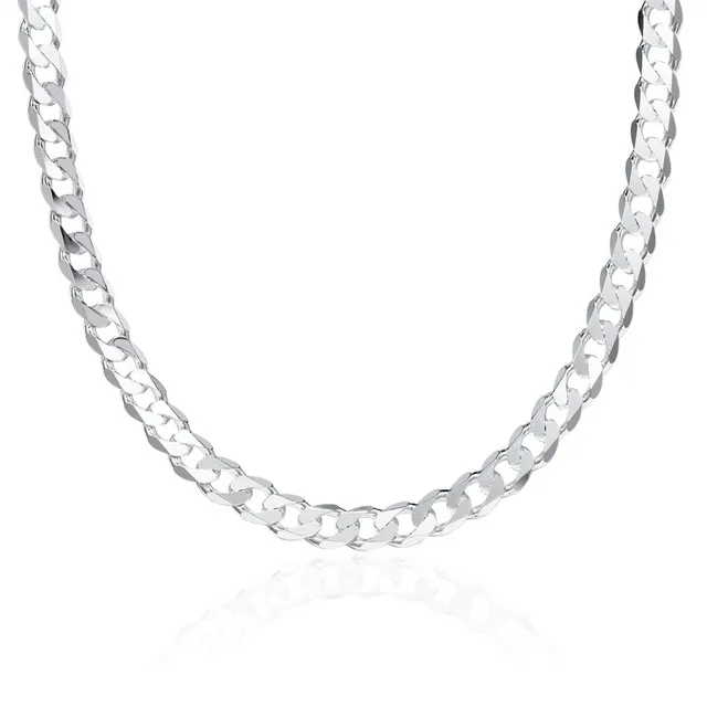 JEWLIX Panzerketten Herren Silber 925 7 mm 75 cm Kette