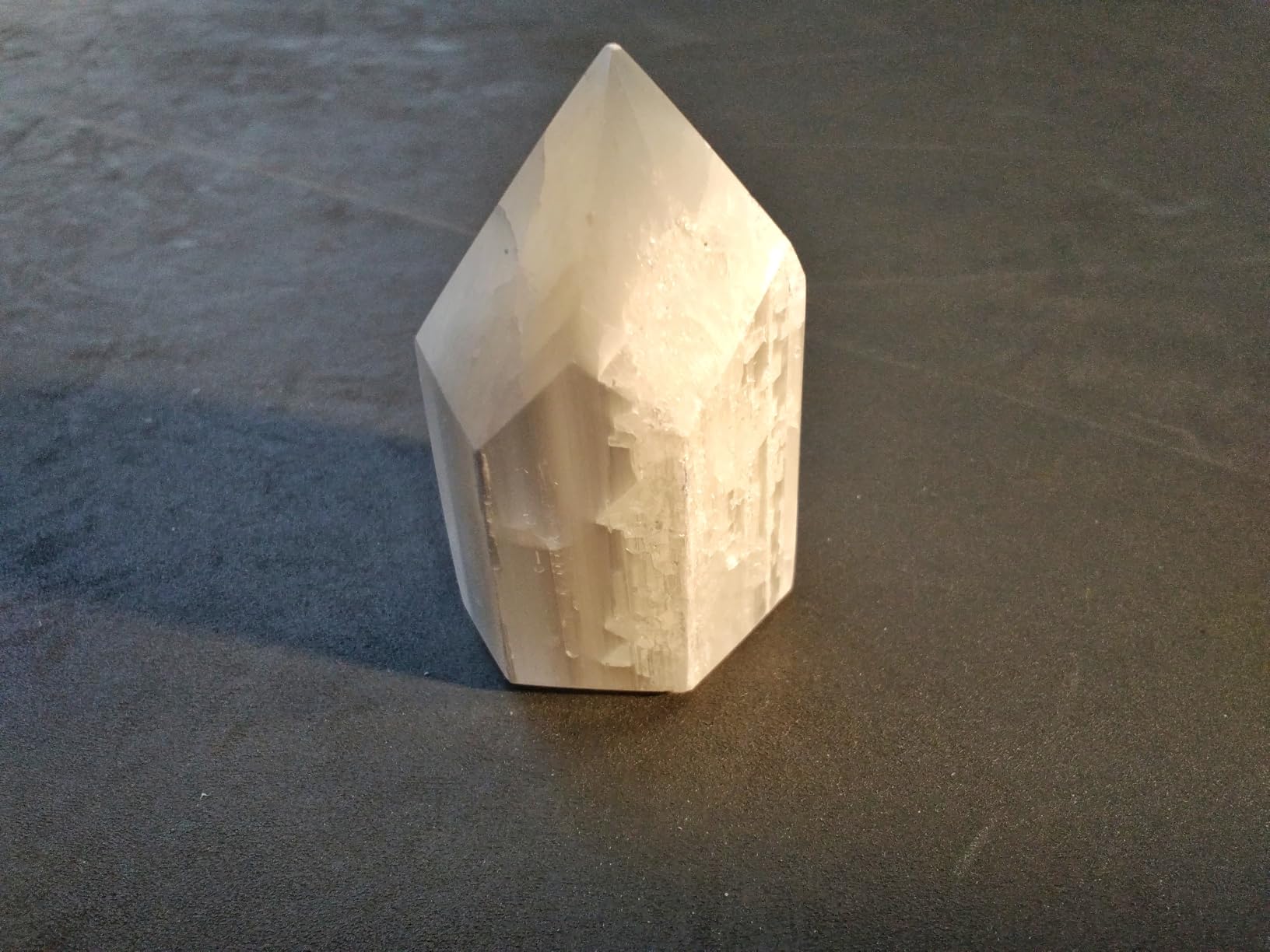 NKlaus Healing Crystals Selenit-Obelisk 6cm Heilstein 1 Stück
