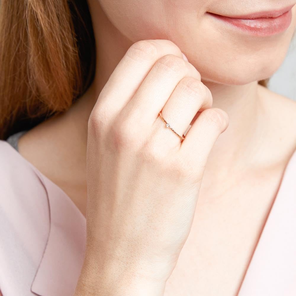 JEWLIX DR0523-R Damenring 585er Roségold 52 mm