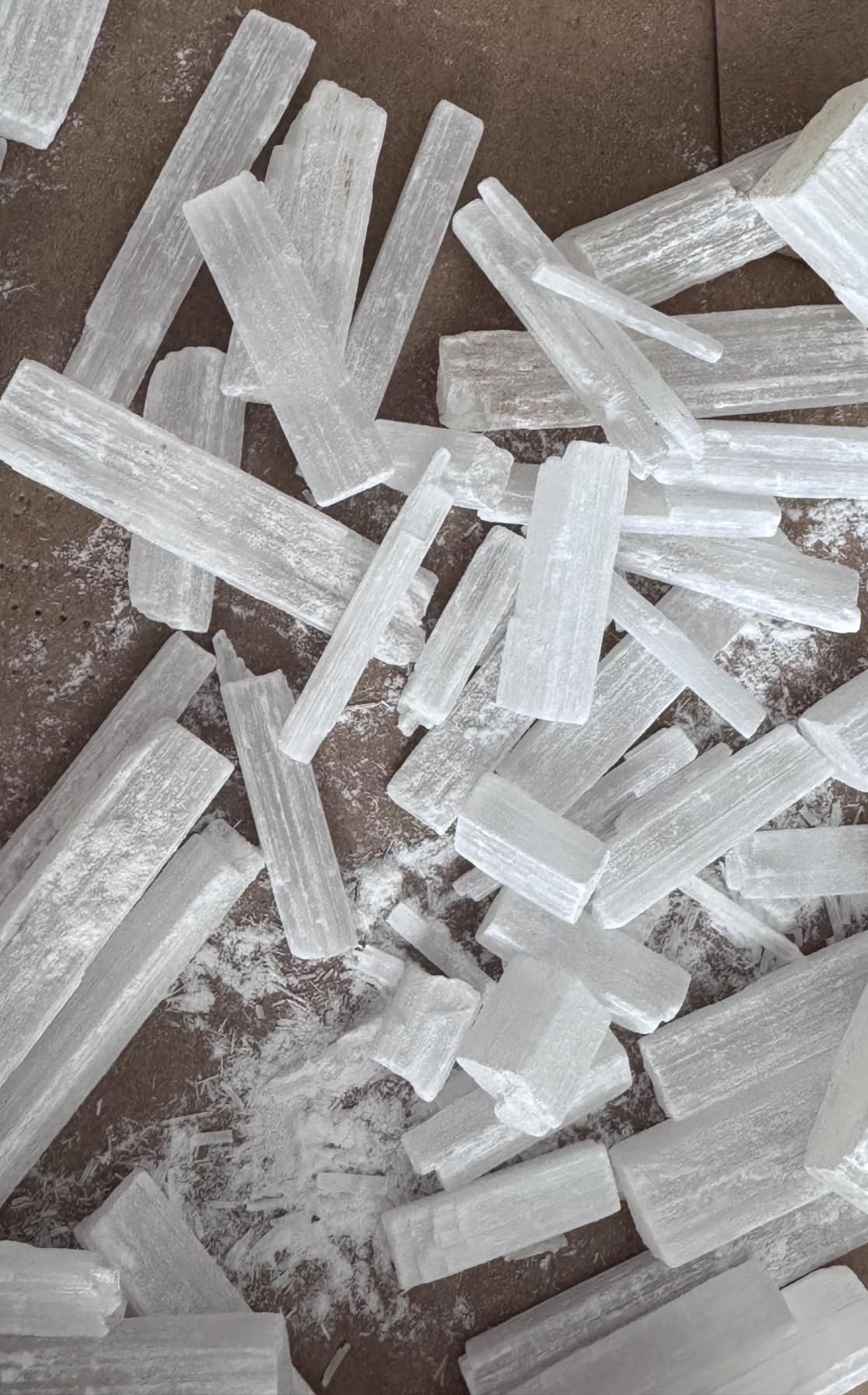 NKlaus Healing Crystals Selenit Rohstäbchen 900 g Meditation