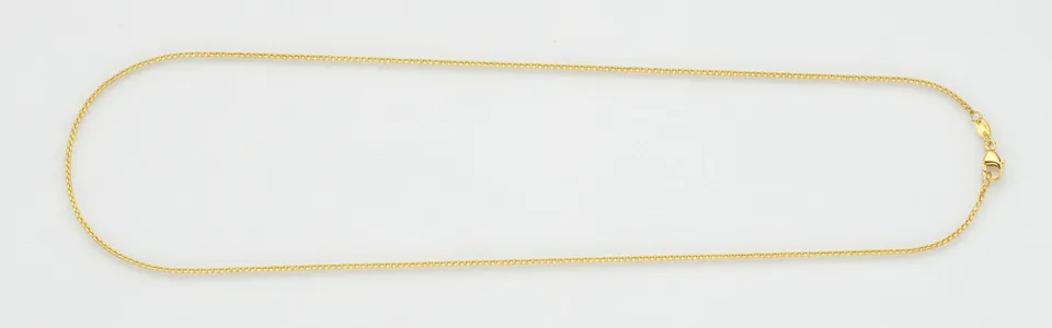 Eugen Rühle Veneziakette 1,2mm 590 Weißgold Halskette 42cm massiv