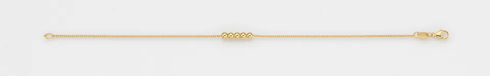 Eugen Rühle Armbänder 96.5111 Armband 750 Gelbgold 5 Kugeln