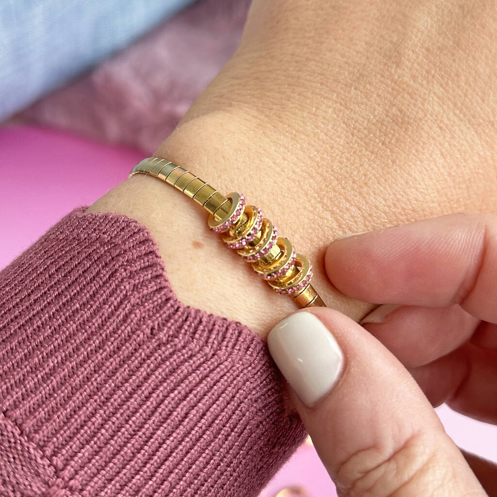 Joy by Corrine Smith 50th Birthday Rings Armband Gold